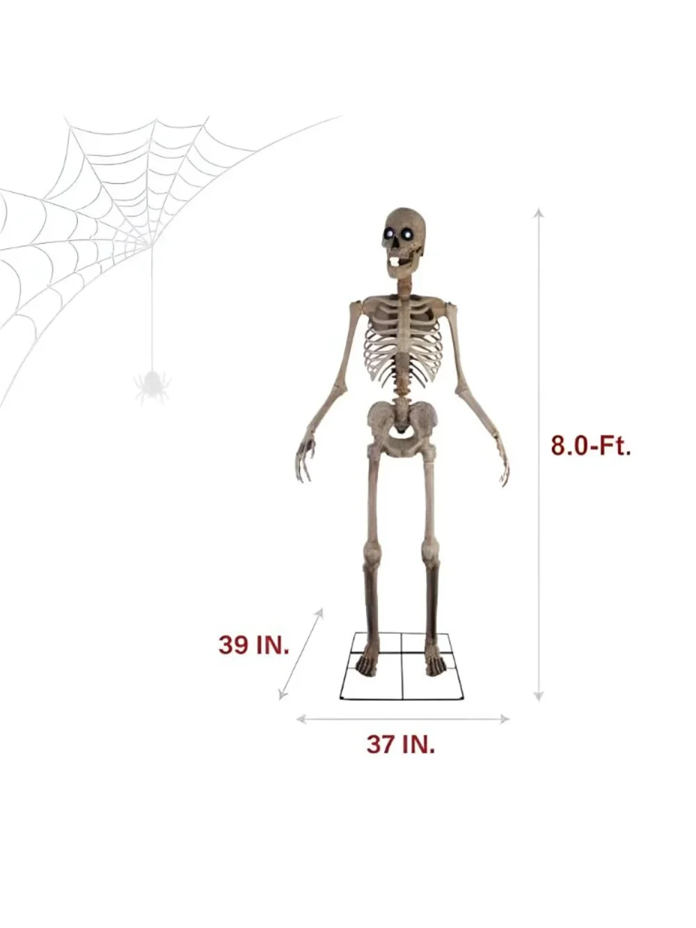 8.0-Ft. Motion-Activated Towering Skeleton Animatronic
